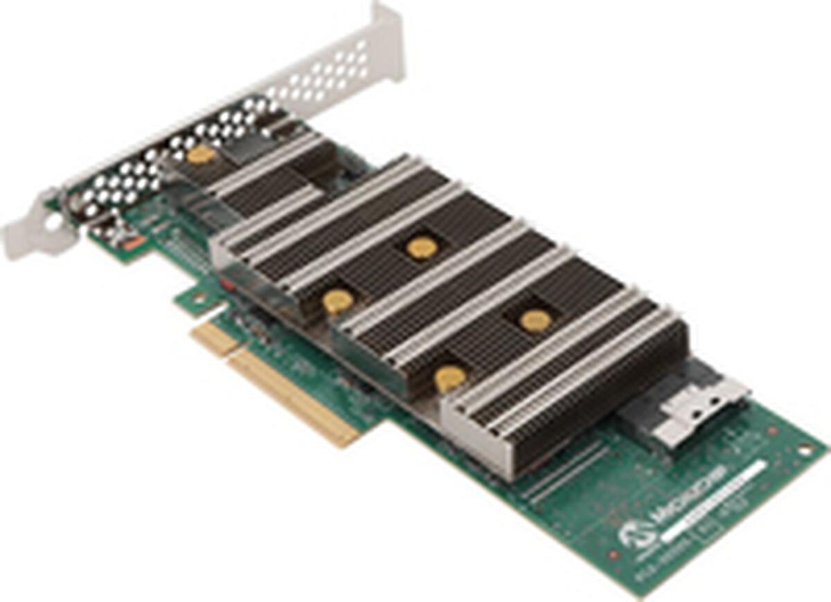 Microchip Technology SmartRAID 3204-8i, SAS-4, Serial ATA III, PCI Express x8, 0, 1, 5, 6, 10, 50, 60, 24 Gbit/s, 4096 MB, DDR4
