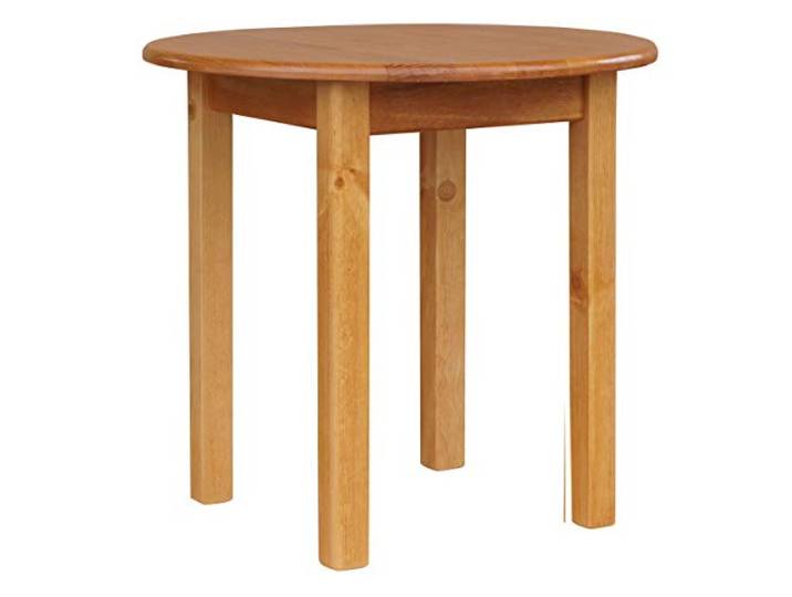 k koma Runder Esstisch Massivkiefer, Ø 90 cm, Erlefarben Tischhöhe: 75 cm. Tischplattenstärke: 2,5 cm. Für Küche und Esszimmer geeignet.
