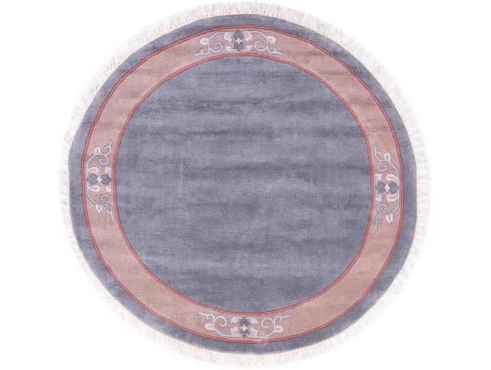 Nepal Teppich 251x253 Handgeknüpft Modern Orientteppich Rund Wolle