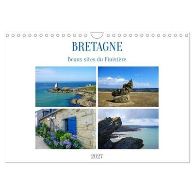 Bretagne Beaux sites du Finistère (Calendrier mural 2027 DIN A4 vertical), CALVENDO calendrier mensuel