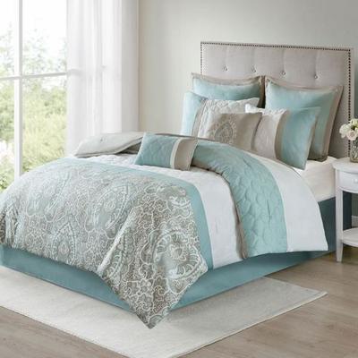 Jla Home/Bed Lark Comforter Bed Set Spring Green, King, Spring Green