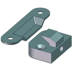 Maco, Drehkippbeschlag, HS Mittelverschluss senkrecht, verstellbar, silber (44652)