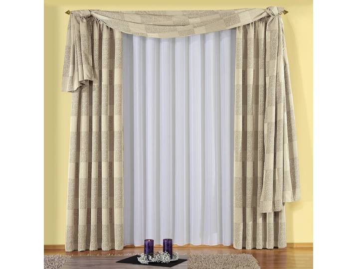 Gardine WIRTH Vanessa Gr. 11, weiss (weiß), B:600cm H:175cm, Voile, Polyester, Gardinen, Gardine, Store