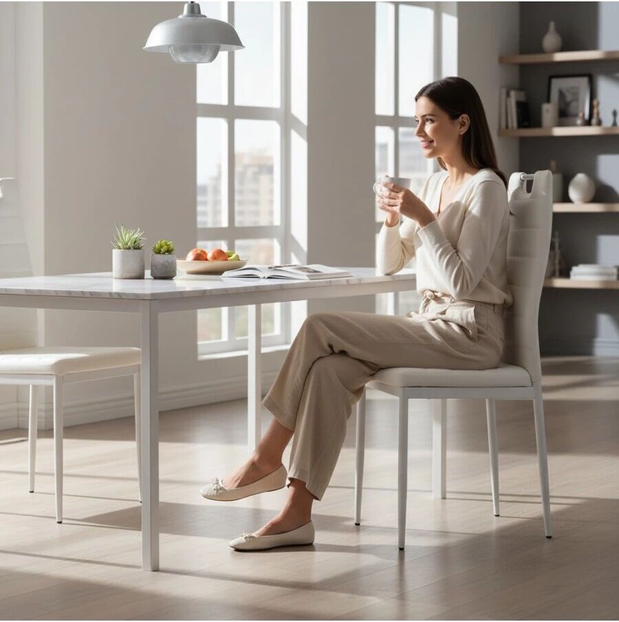 BellaHome SEDIA LANZAROTE BIANCA