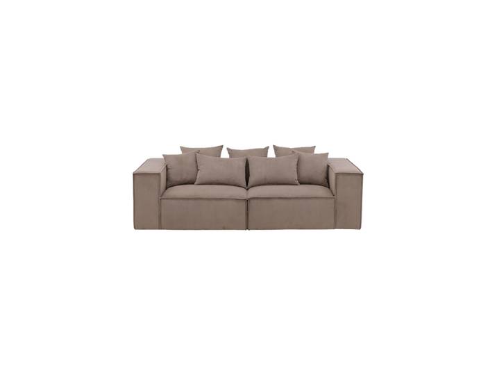3-Sitzer Design Sofa „Gillholmen“ Leinen Taupe VE DESIGN