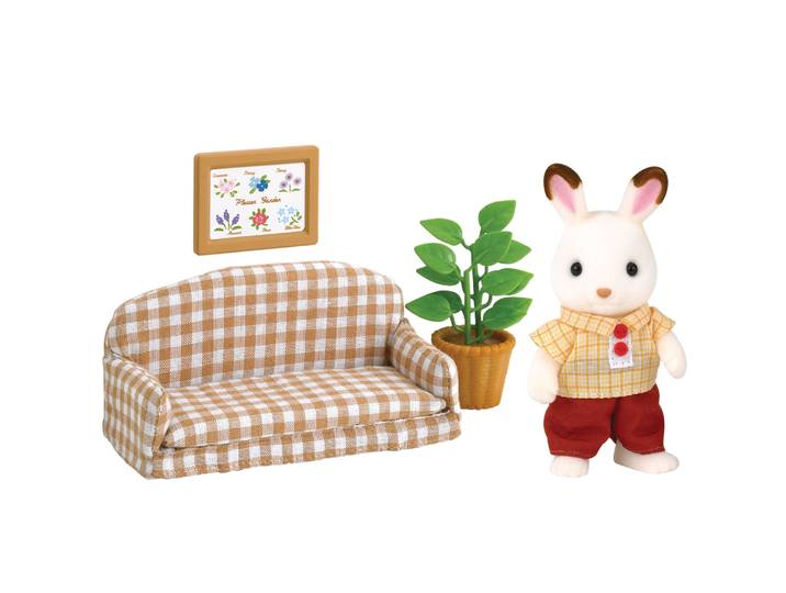 Le papa lapin chocolat et salon