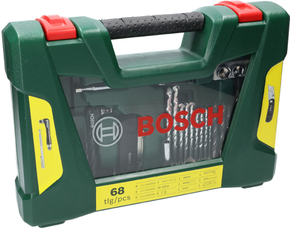 Bosch V-Line Bohrer- und Bit-Set, Klappmesser, Magnetstab, Winkelschrauber (2607017191)