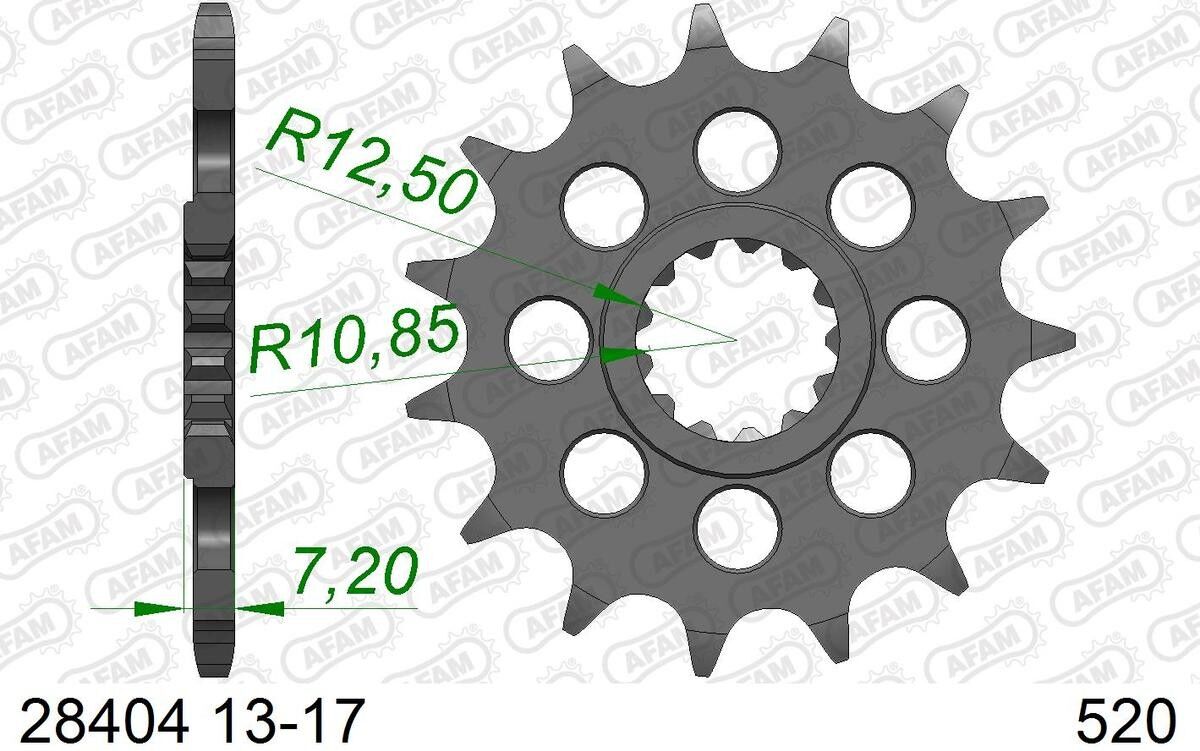 AFAM 28404-17 Chain Pinion