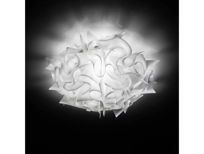 Slamp Designer Wandleuchte VELI, dimmbar, weiß / opal, für Wohn- / Esszimmer, Kunststoff, Design, Deckenlampe