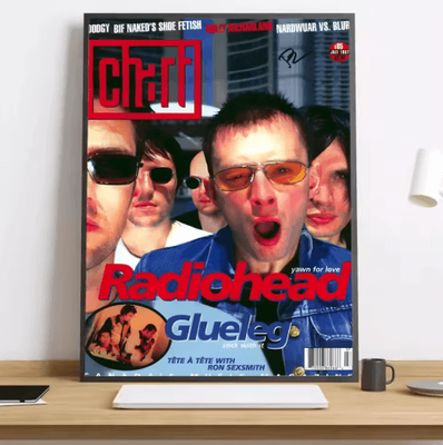 Inspire Picks Radiohead Rainbow Canvas Poster HD Music Band Wall Art For Modern Spaces black18 50x70cmframeless