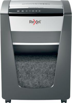 Rexel Momentum X406 Aktenvernichter P4, Partikelschnitt 4 x 28 mm, 15l, 6 Blatt Schnittleistung, schwarz