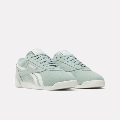 Sneaker REEBOK CLASSIC "F/S LO", Damen, Gr. 39, grün (hybridgrün, chalk, chalk), Leder, Synthetik, Schuhe Sneaker