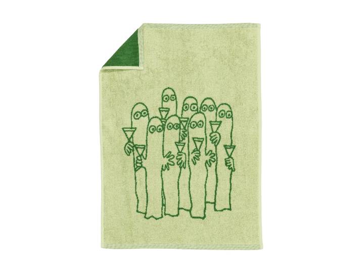 Moomin Arabia Serviette Moomin 50x70 cm Hattifnattarna, vert