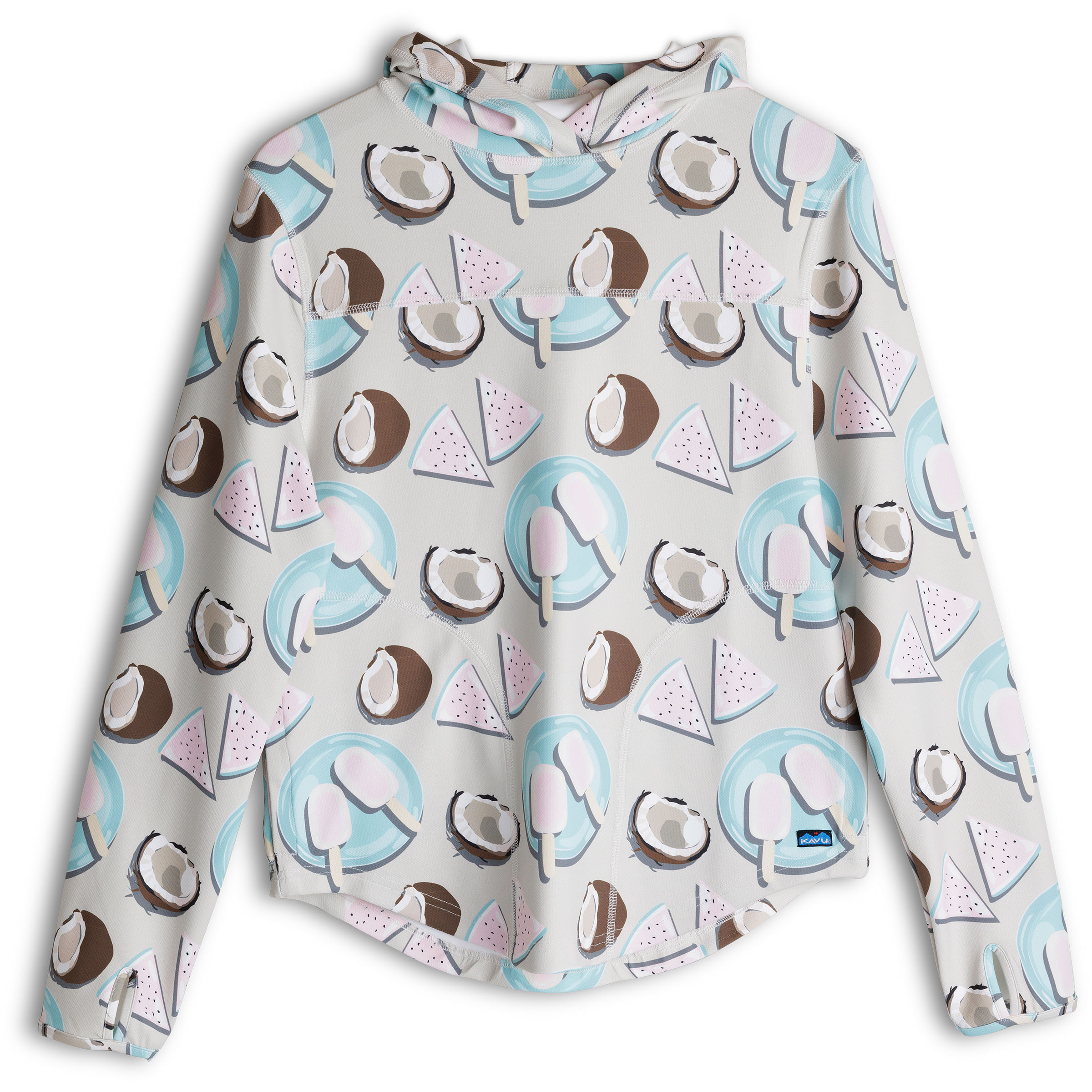 Kavu Sunshade Damen Hoodies grau Größe XS Lifestyle Elastisch