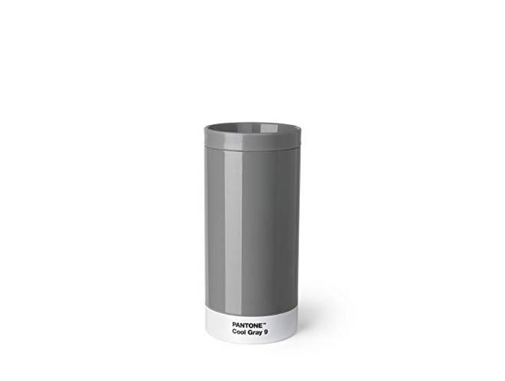 PANTONE To Go Cup, stainless steel travel mug / thermo cup, 430 ml, grey, Cool Gray 9 C