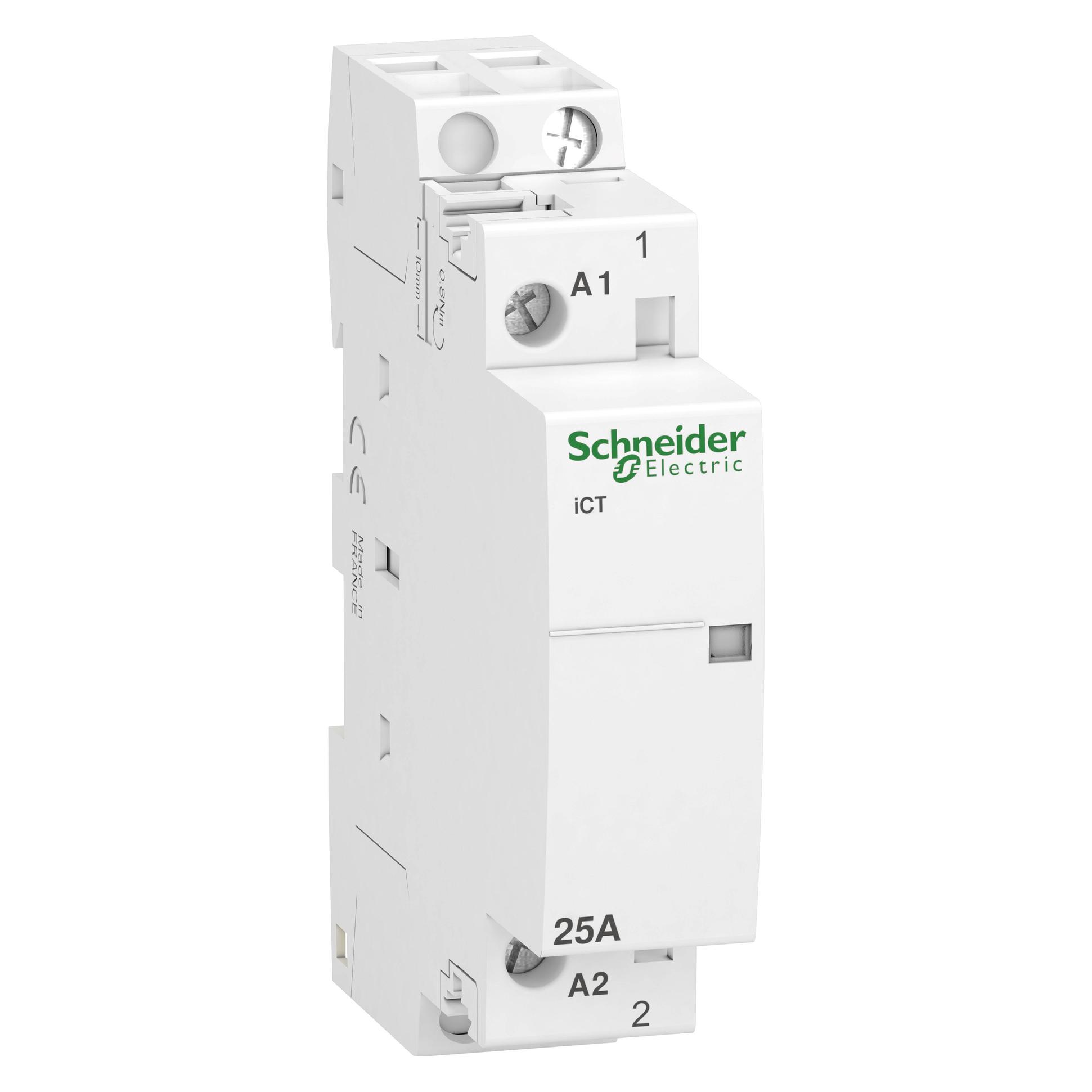 Schneider Electric Acti9 iCT Contactor 25A 1NO 230/240Vac (A9C20731)