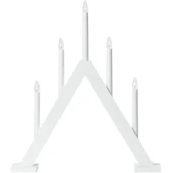 MARKSLÖJD Ariele Adventskerzenhalter 5L 47cm Weiß