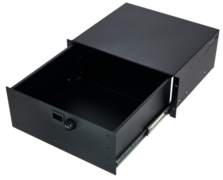 Adam Hall 87404A CL Rack Drawer 4U nero