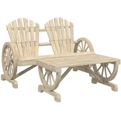 vidaXL 2-tlg. Garten-Lounge-Set Massivholz Tanne