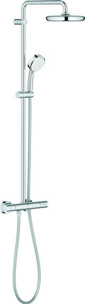 Grohe Tempesta Cosmopolitan 210 système de douche 27922001, avec thermostat apparent, chrome