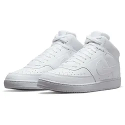 NIKE Court Vision Mid-Top Sneaker Herren white/white-white 40.5