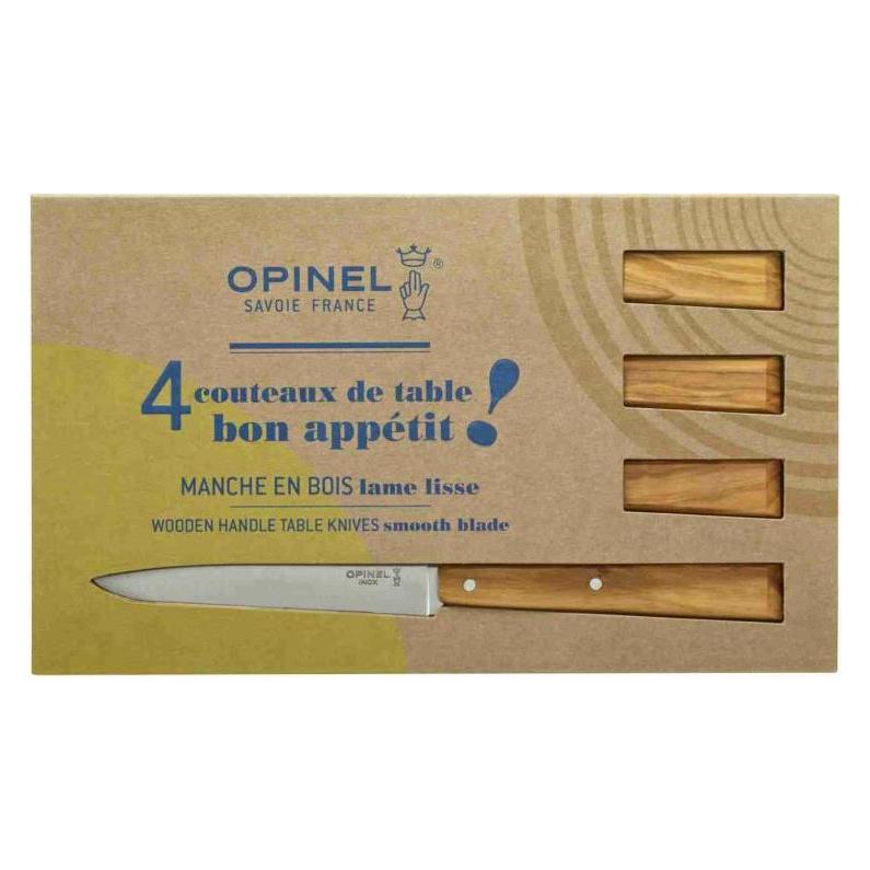 Opinel No 125 BON APPETIT Tafelmesser-Set, 4x (4 Stk., Messer) (3123840015151)