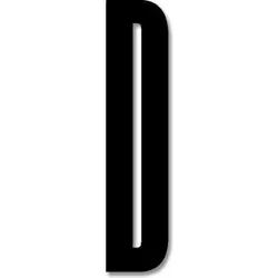 Design Letters Buchstabe 8 cm D schwarz aus Acryl