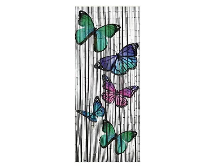 WENKO Rideau en Bambou Tournesol - Motif coloré\, Muster:schmetterlinge