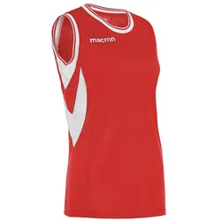 Macron, Damen, Sportshirt, Potassium (XS), Weiss, Rot