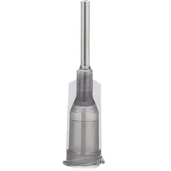 S•K•S Dosiernadel 16G Kunststoff-Stahl, Grau, Innendurchmesser (ID): 1,21 mm, Außendurchmesser (AD): 1,64 mm, Nadellänge: 13 mm, Gesamtlänge: 30 mm, 1 Pack = 25 Stück