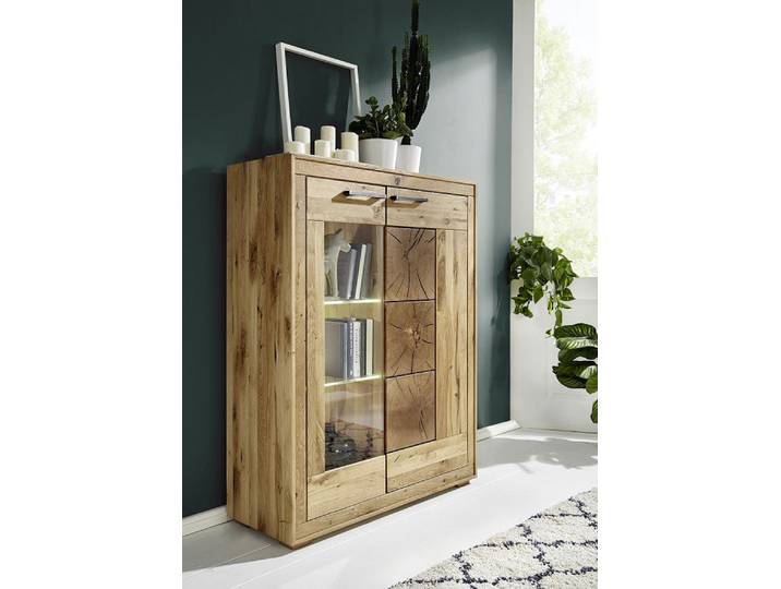 Highboard 103x135 cm 'Danzig' Wildeiche geölt