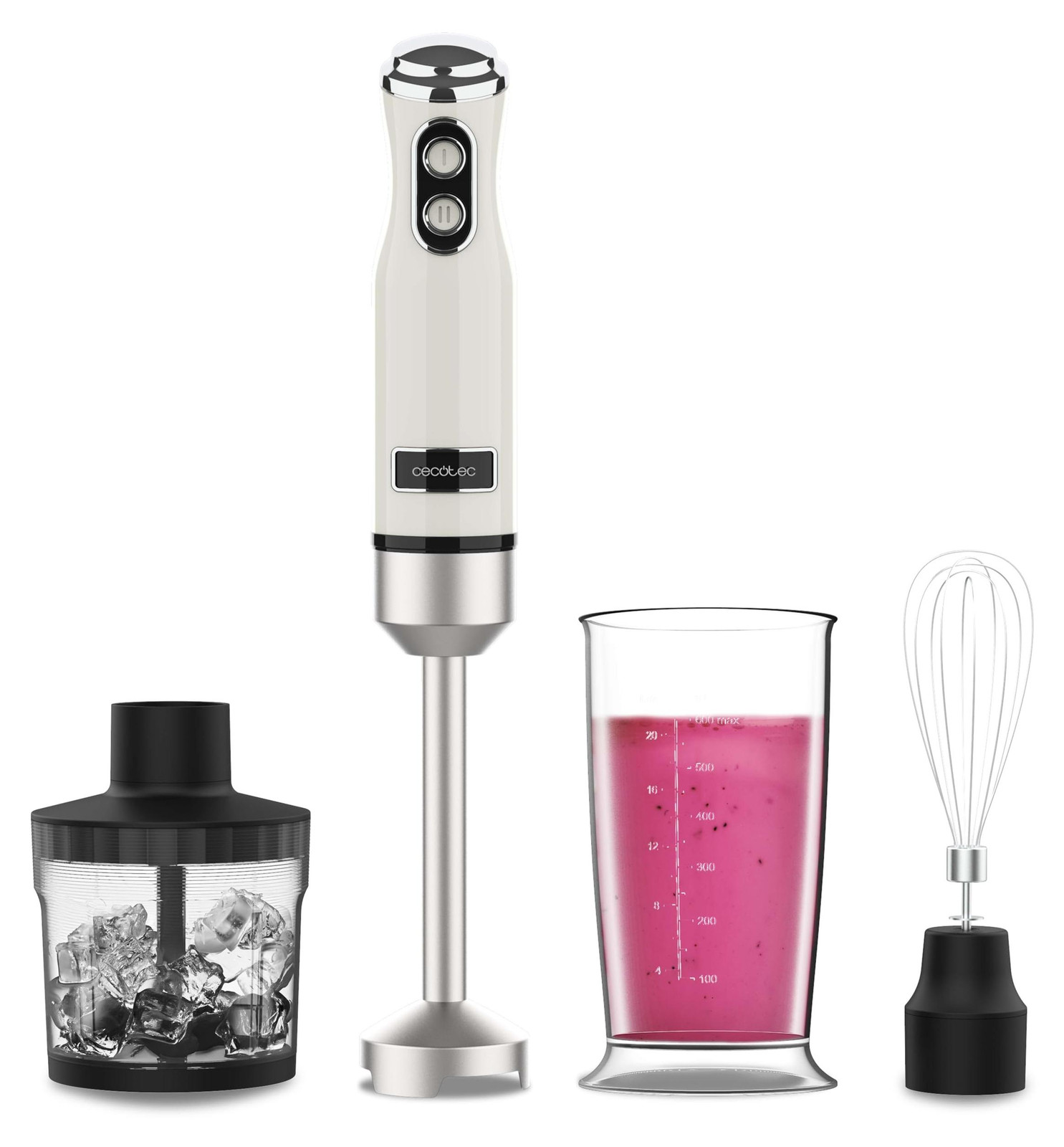 Cecotec Retro Duikmixer, 1200 W, Beige