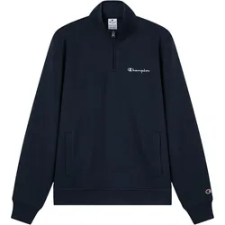 CHAMPION Icons Herren Half Zip Fleece-Sweatshirt Dunkelblau - L