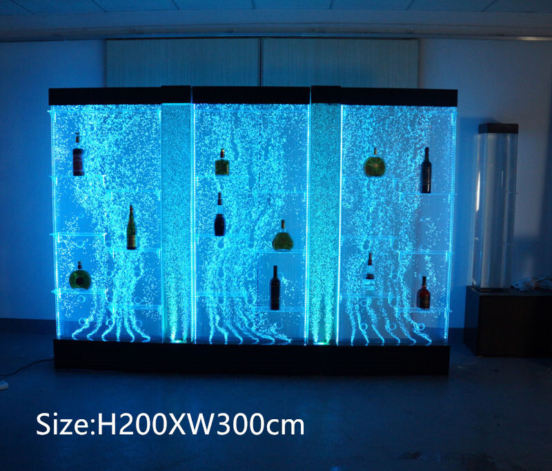 Wasser Wand Bar met LED waterspiering voor restaurantdecoratie