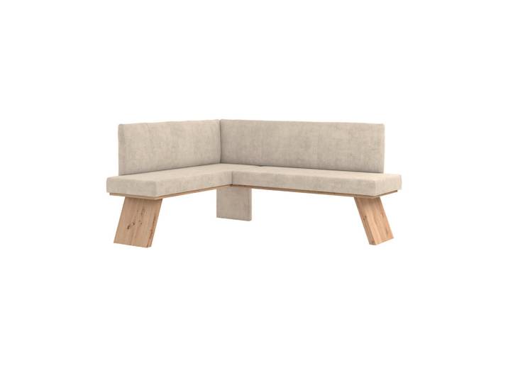 Livetastic Eckbank, Beige, L-Form, 140 cm, Esszimmer, Bänke, Eckbänke