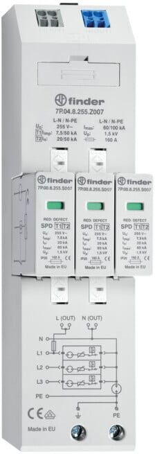 Finder Conducteur combiné 7P.04.8.255.Z007 (7P048255Z007)