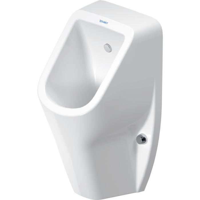 Duravit No. 1 Urinal 2819302007 30,5x29cm, Zulauf von hinten, Rimless, weiß Hygiene Glaze, mit Fliege