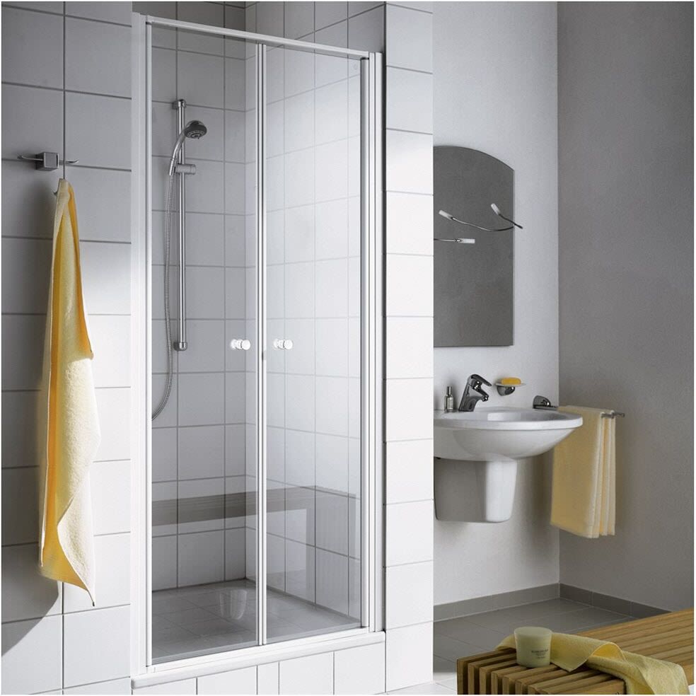 Kermi Ibiza 2000 double swing door 120 x 185 cm I2PTD120181AK