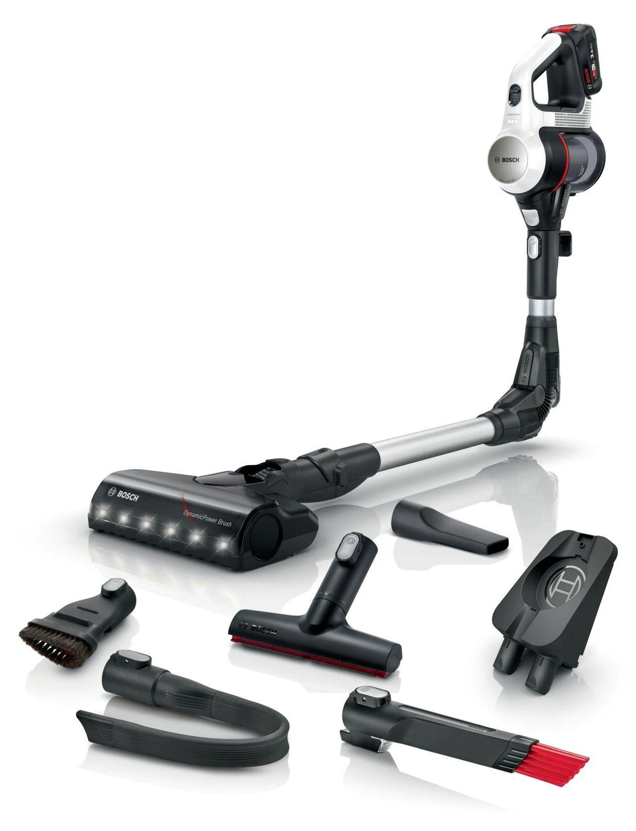 Bosch BCS711XXL, Stabstaubsauger, Beutellos, Weiß, 0,3 l, Trocken, Filterung