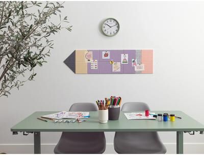 Felt Right Purple Mini Pencil Pinboard   Sound Dampening Pinnable Tiles