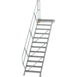 Munk Treppe mit Plattform 45° Stufenbreite 800 mm - 600452