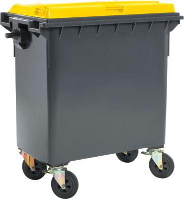Müllcontainer MGB 770 FD, Kunststoff, 770 l, schwarzgelb