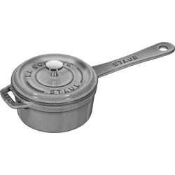 Staub Kasserolle 250 ml graphitfarbig mit Deckel