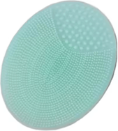 Inspire Curations Soft Silicone Facial Cleansing Brush Manual Face Scrubber And Massage Exfoliator green
