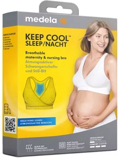 Medela Keep Cool Sleep Bra Negro S