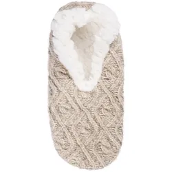s.Oliver Cosy Cable Knit Slipper Hausschuhe Damen 1210 - blanc 39-40
