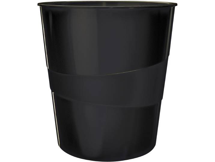 Papierbak leitz wow 15 liter zwart 6 stuks