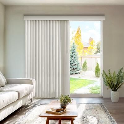 Chicology Cordless Vertical Blinds Oxford Alabaster