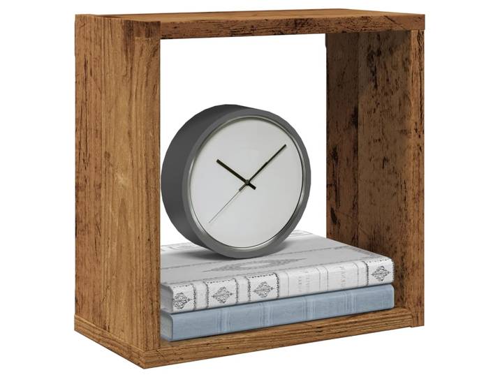 vidaXL Würfel-Wandregale 6 Stk. Altholz-Optik 30x15x30 Holzwerkstoff