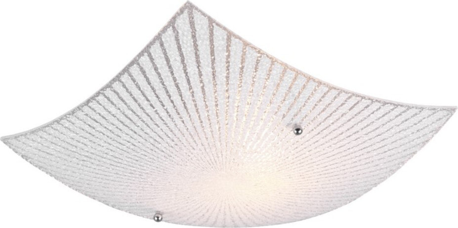 Trio Elisa Glazen Plafondlamp Vierkant 30 x 30 cm